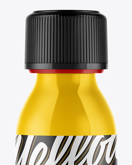 Glossy Plastic Bottle Mockup