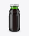 Green Glass Bottle with Dark Drink Mockup