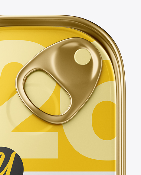 Metallic Tin Can Mockup