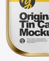 Metallic Tin Can Mockup