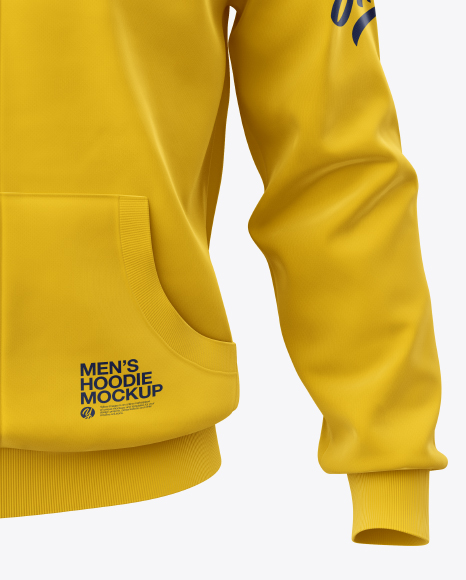 Men’s Full-Zip Hoodie Mockup