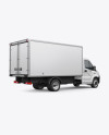 Box Truck Mockup - Back Half Side View