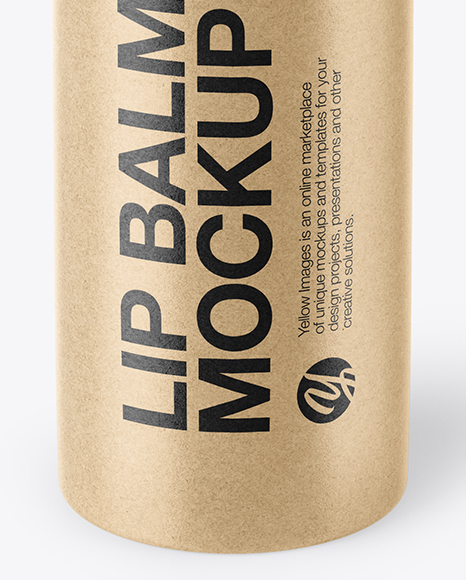 Kraft Paper Lip Balm Mockup