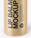 Kraft Paper Lip Balm Mockup