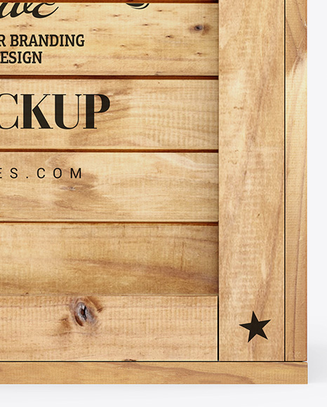 Wooden Box Mockup