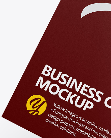 Paper Business Card Mockup