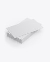 Stack of Business Cards Mockup