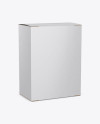 Paper Box Mockup – Half Side View