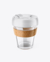 Glass Reusable Coffee Cup Mockup