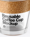 Glass Reusable Coffee Cup Mockup Glass Reusable Coffee Cup Mockup