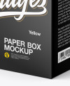 Matte Paper Box Mockup - Half Side View