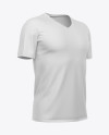 Men’s V-Neck T-Shirt Mockup