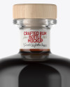 Black Rum Bottle Mockup