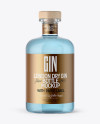 Clear Glass Gin Bottle Mockup