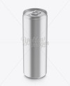 250ml Aluminium Metallic Can Mockup (High-Angle Shot)