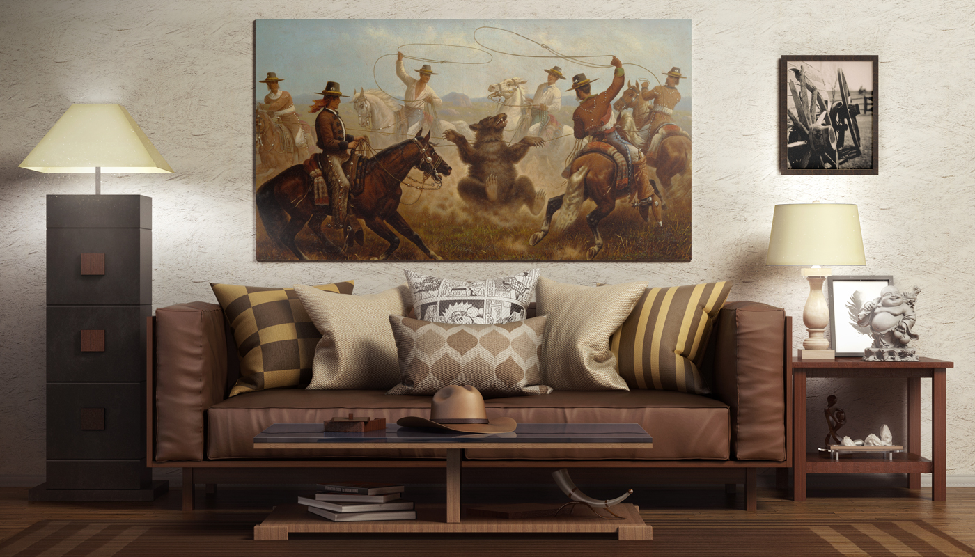 2 Posters in the Western Jack Interior Mockup