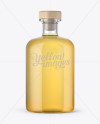 Clear Glass Tequila Gold Bottle Mockup