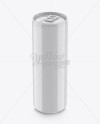 250ml Aluminium Can With Gloss Finish Mockup (High-Angle Shot)