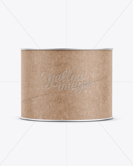 Small Kraft Paper Tube w/ a Paper Label - Front View