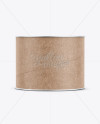 Small Kraft Paper Tube w/ a Paper Label - Front View