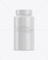 Nutritional Supplement Bottle With Gloss Finish Mockup - Eye-Level Shot