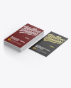 Stack of Paper Business Cards Mockup