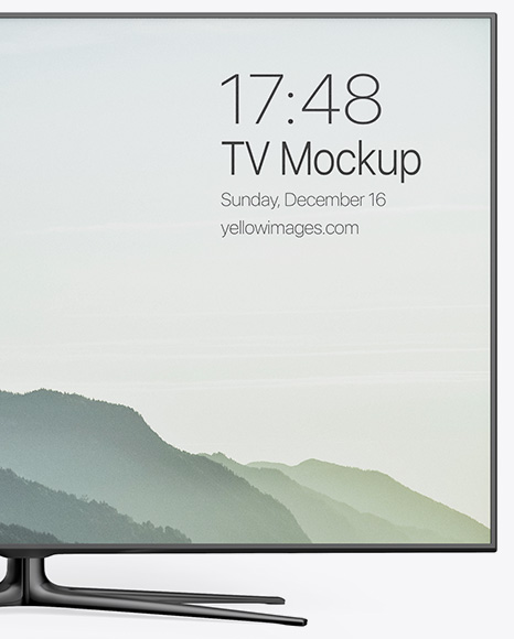 TV Mockup - Front View