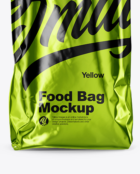 Metallic Food Bag Mockup