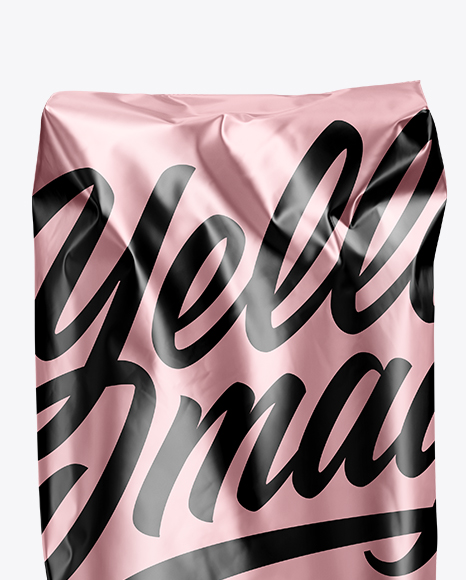 Matte Metallic Food Bag Mockup