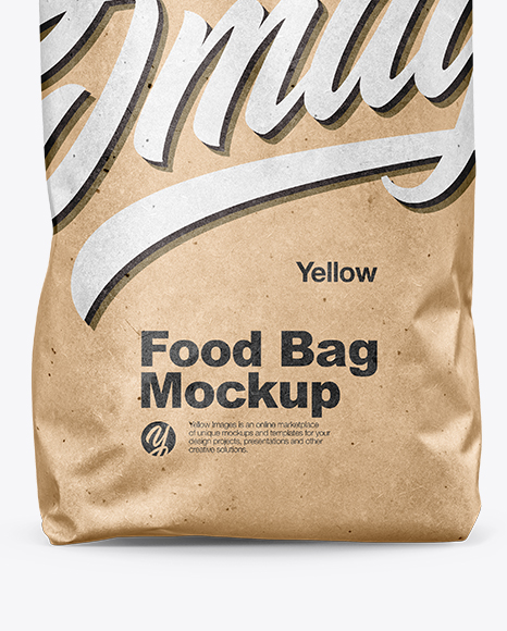 Kraft Food Bag Mockup