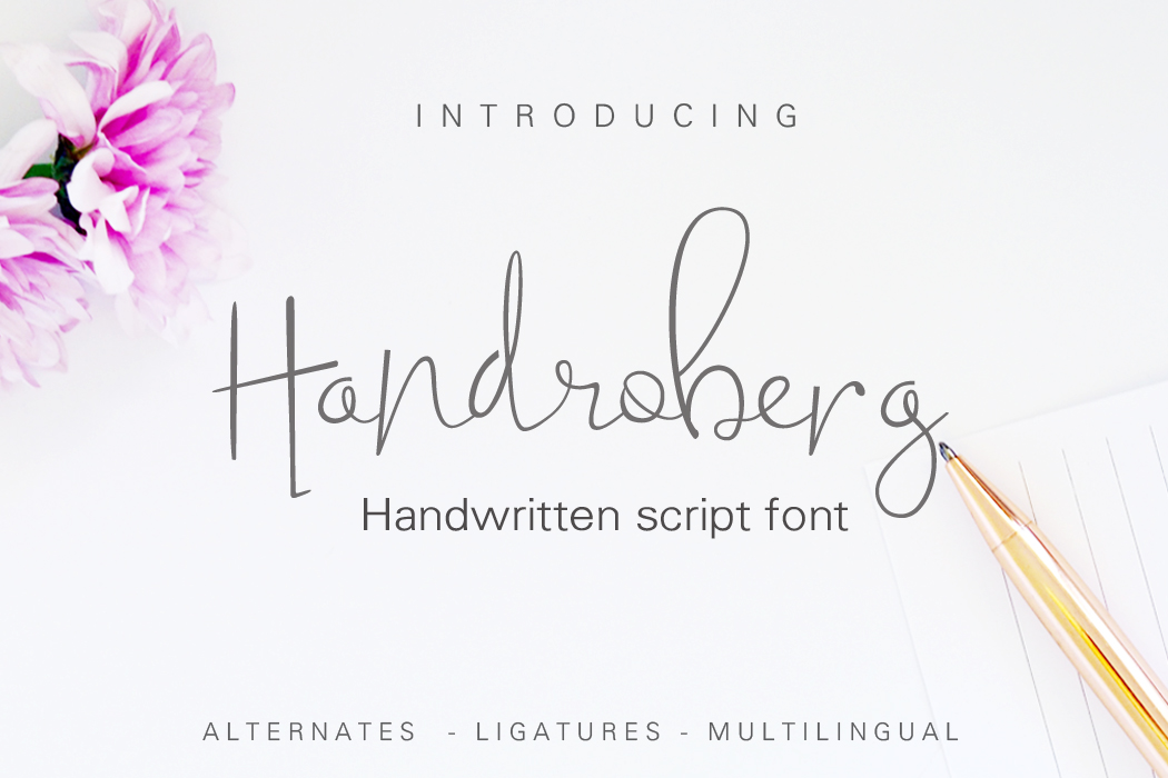Handroberg Font Handroberg Font
