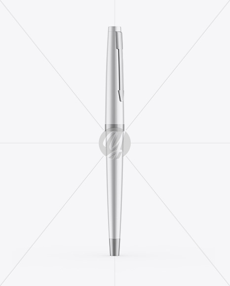 Matte Metallic Pen Mockup