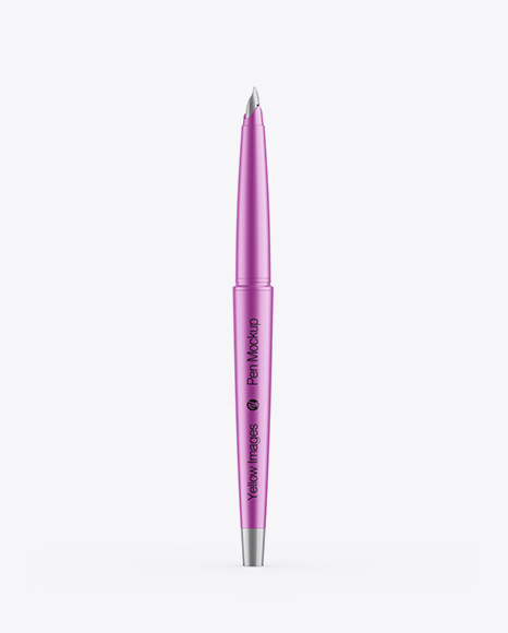 Matte Metallic Pen Mockup