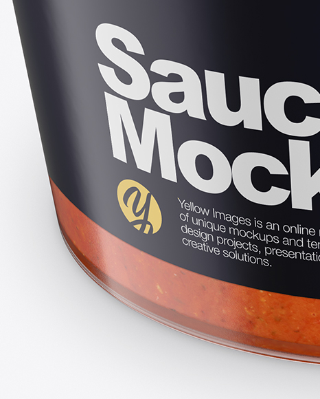 Sauce Jar Mockup