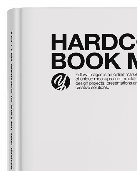 Hardcover Book Mockup - Front View