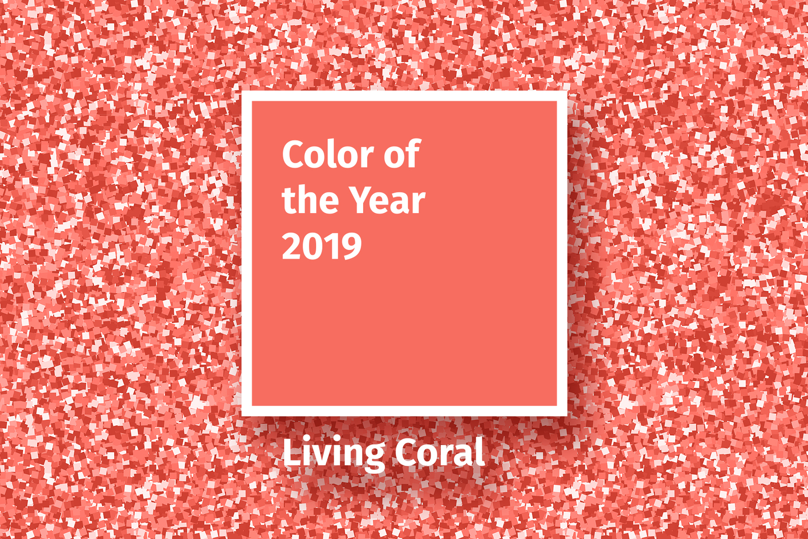 Living Coral 2019 Vector Pack for Social Media Presentations