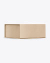 Kraft Paper Box Mockup - Half Side View