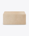 Kraft Paper Box Mockup - Front View