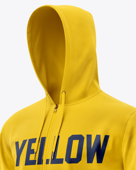 Men’s Full-Zip Hoodie Mockup