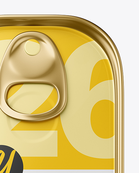 Metallic Tin Can Mockup