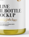 600ml Clear Glass Olive Oil Bottle Mockup