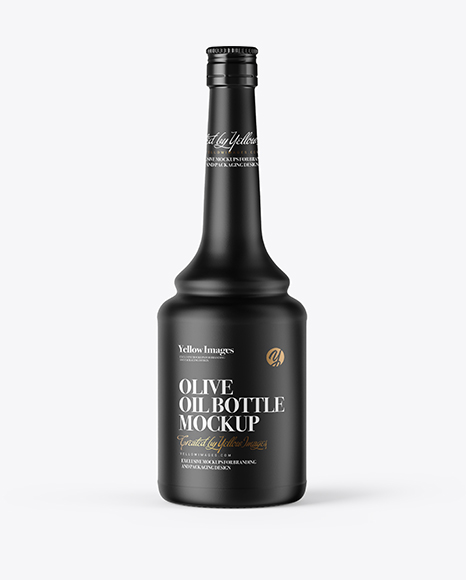 600ml Ceramic Olive Oil Bottle Mockup