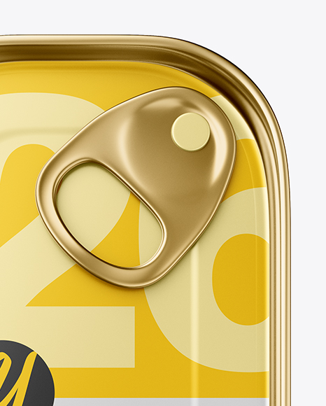 Metallic Tin Can Mockup