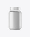 Clear Jar with Powder Mockup