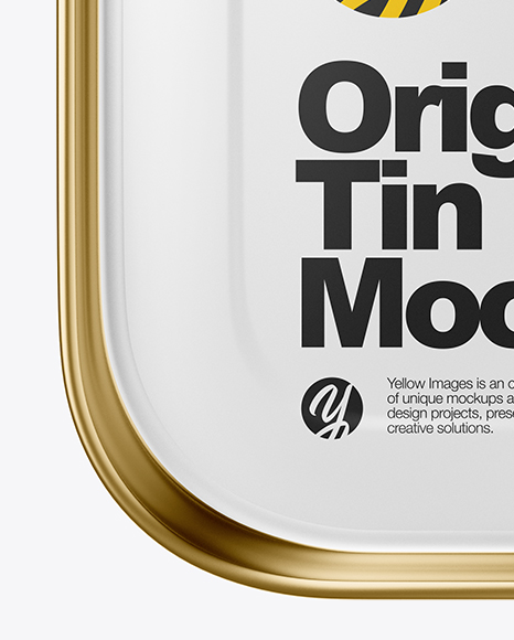 Metallic Tin Can Mockup