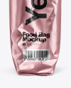 Matte Metallic Food Bag Mockup