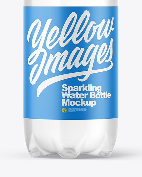 Clear Plastic Water Bottle Mockup