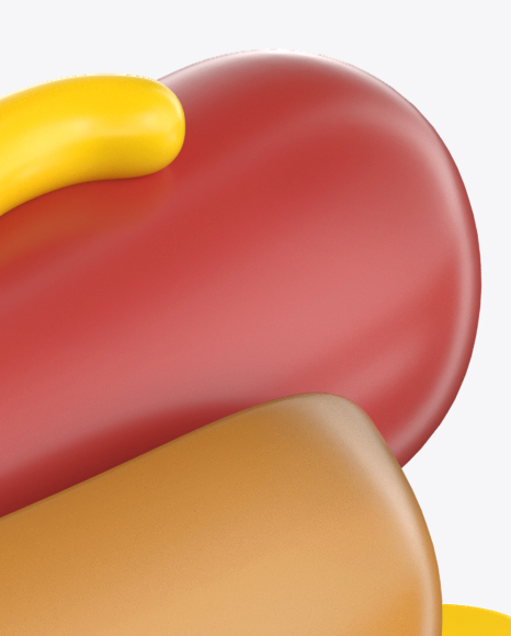 Hot Dog Truck Mockup - Half Side View (High-Angle Shot)