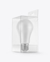 LED Bulb in Box Mockup