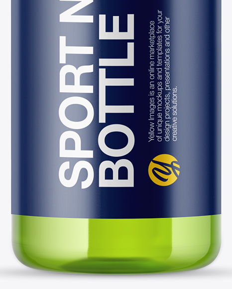 Plastic Sport Nutrition Bottle Mockup